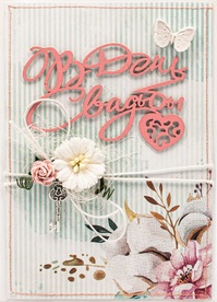 М393 Открытка ручной работы 10х15 см - Свадебный вальс