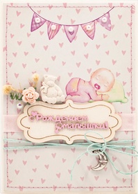 М432 Открытка ручной работы 10х15 см - Мерибэль