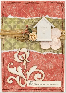 М212 Открытка ручной работы 10х15 см - Аромат весны